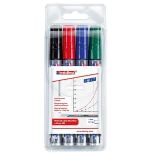 ■ edding 250 - Wallet of 4 Whiteboard Markers