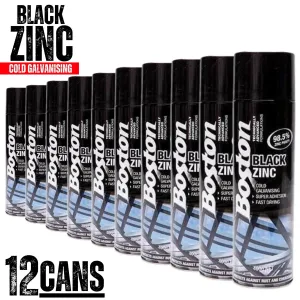 12 Cans | BOSTON BLACK ZINC COLD GAL | BT256- 400GM