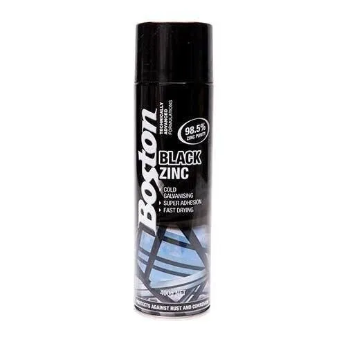 12 Cans | BOSTON BLACK ZINC COLD GAL | BT256- 400GM
