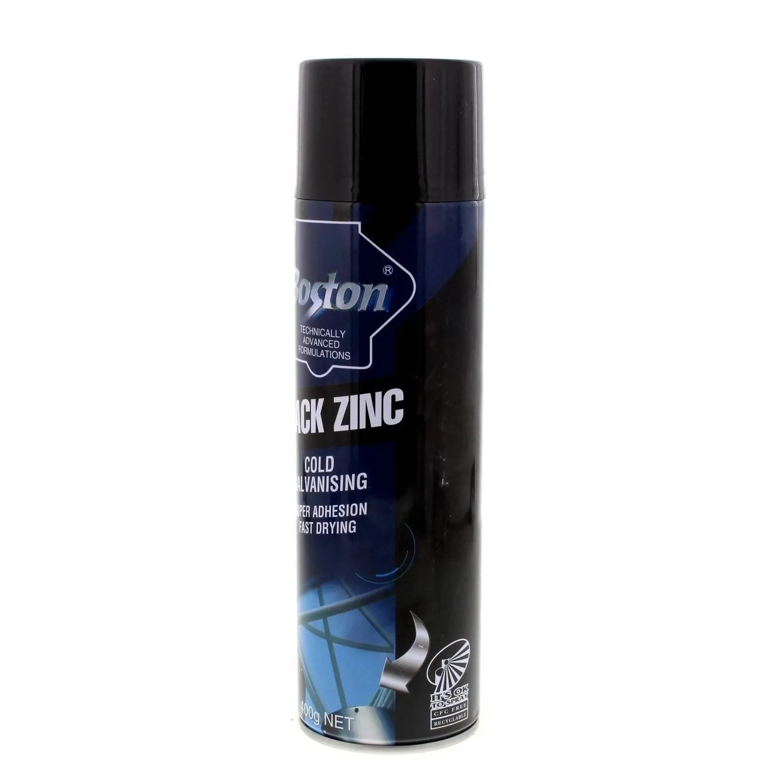 12 Cans | BOSTON BLACK ZINC COLD GAL | BT256- 400GM