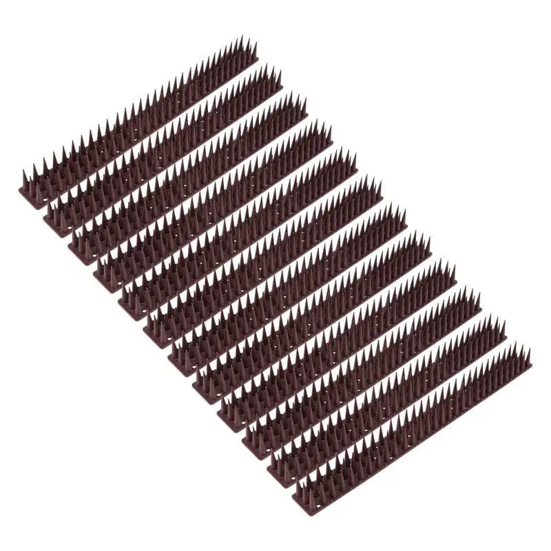 12 x Bird and Cat Repellent Spikes Deterrent Strips for Fences, Walls and Window Ledges