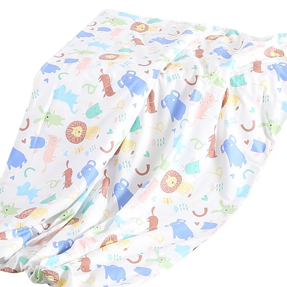 142x105cm Kids Cotton Weighted Blanket Lap Pad Cartoon Print Cover Pink