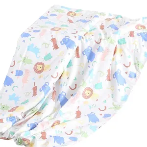 142x105cm Kids Cotton Weighted Blanket Lap Pad Cartoon Print Cover Pink
