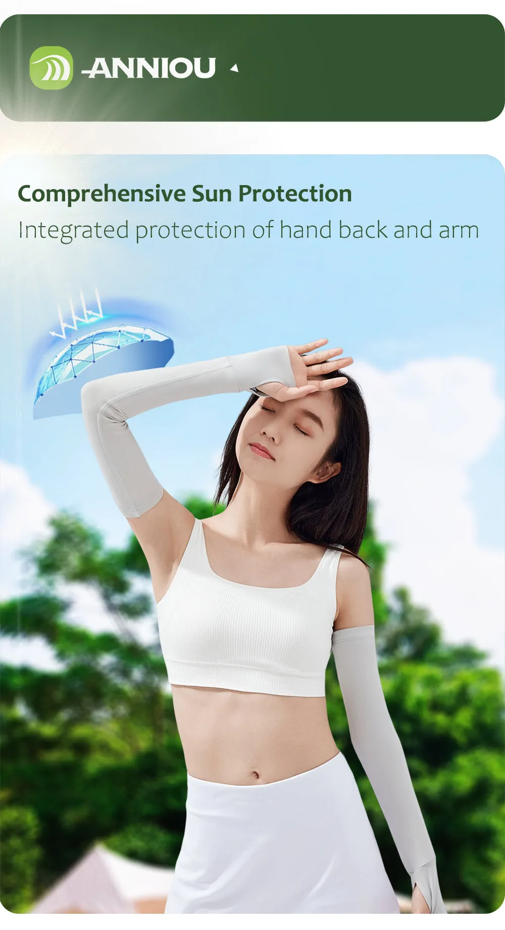 2 in 1 UV Protection Cooling Arm Sleeves
