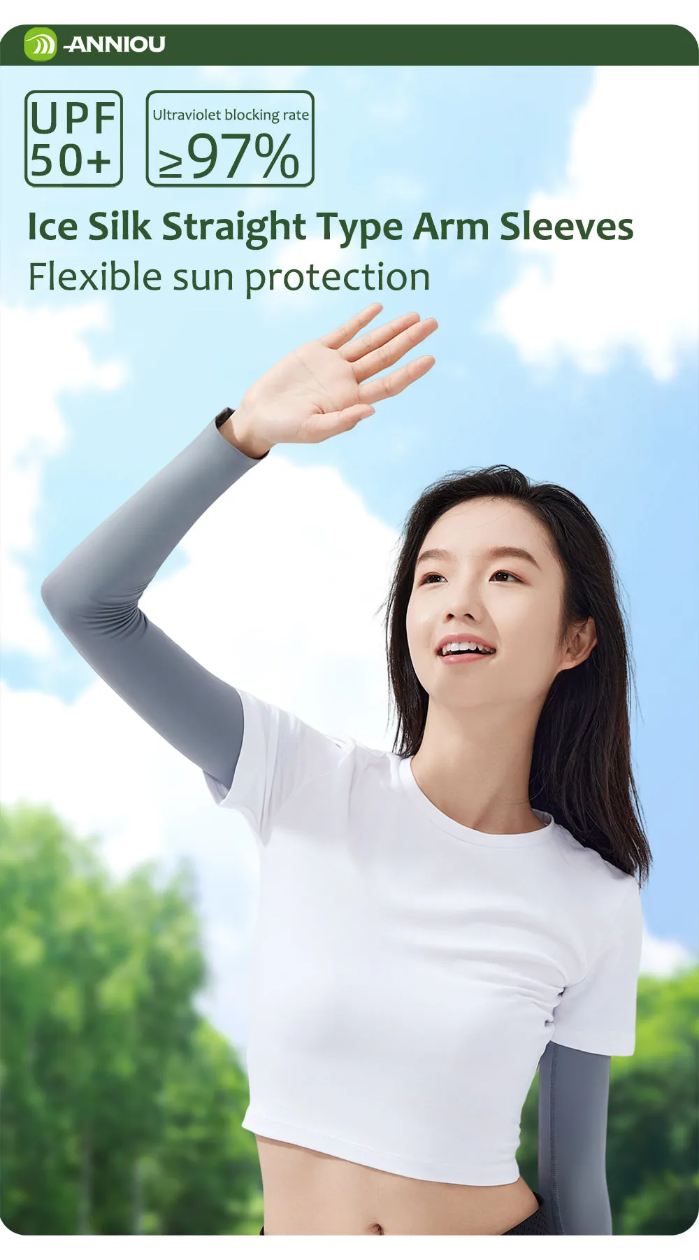 2 in 1 UV Protection Cooling Arm Sleeves