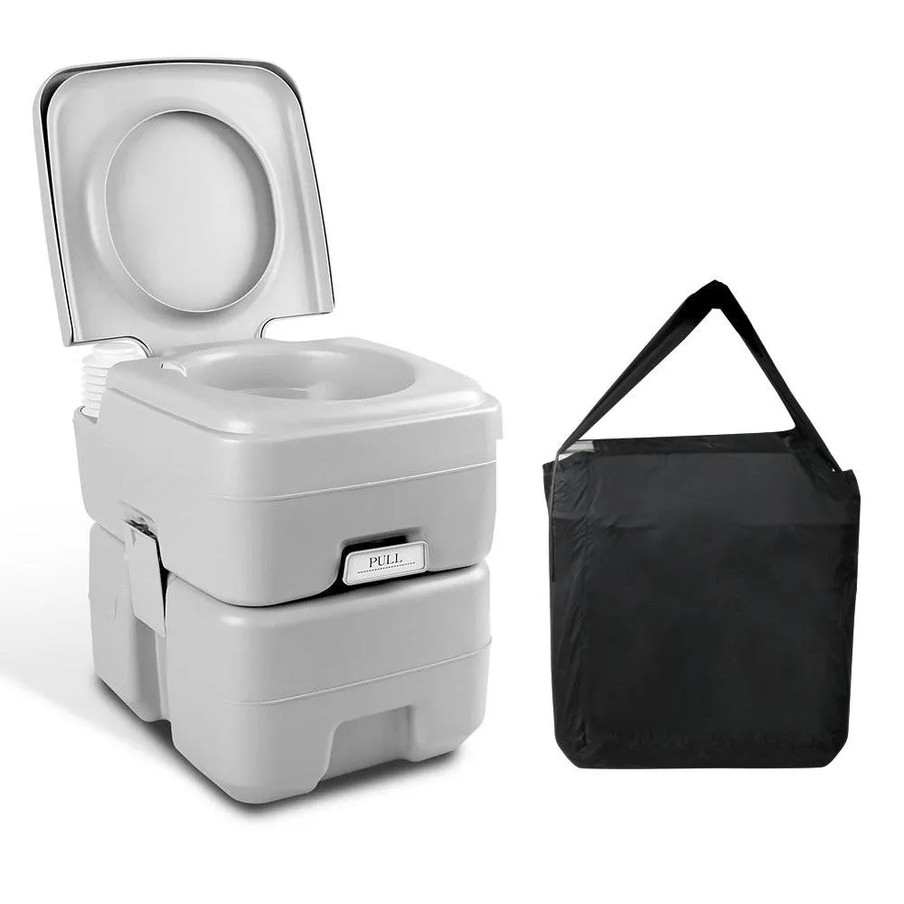 20L Outdoor Portable Toilet Camping Potty Caravan Travel Boating Wtih Carry Bag