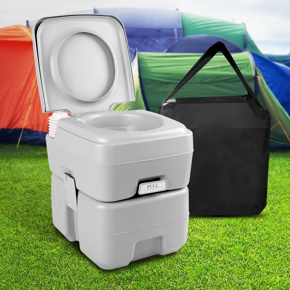 20L Outdoor Portable Toilet Camping Potty Caravan Travel Boating Wtih Carry Bag
