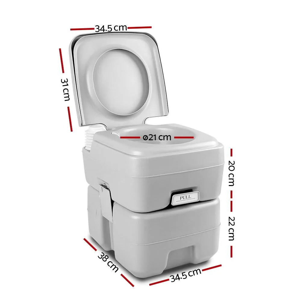 20L Outdoor Portable Toilet Camping Potty Caravan Travel Boating Wtih Carry Bag