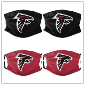 4 Pack Personalized Football Atlanta Falcons Adult Dust Mask With PM 2.5 Filters