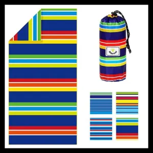 4Monster - Quick Dry Beach Towel Sand Free Rainbow - D