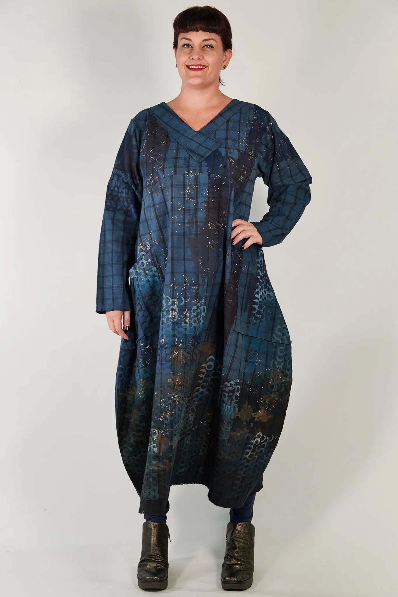 7208  Blue Moon Dress - Dreamscape Azul