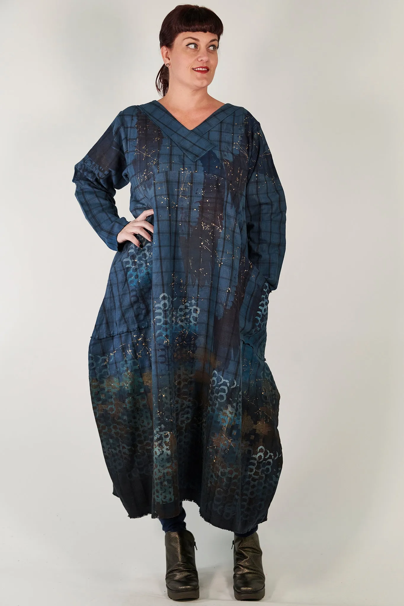 7208  Blue Moon Dress - Dreamscape Azul