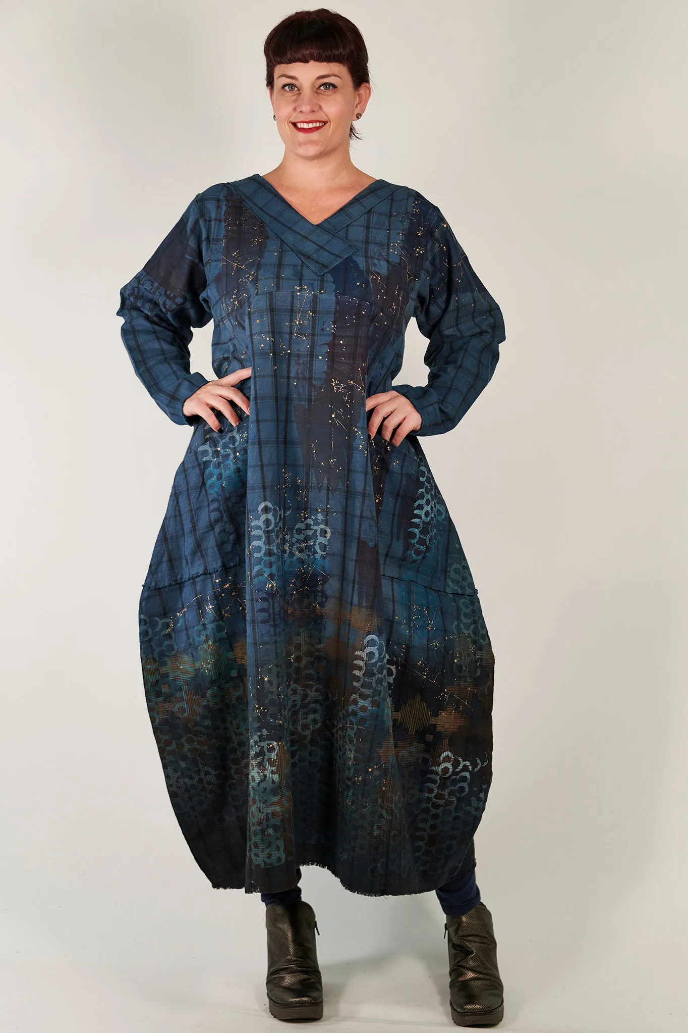 7208  Blue Moon Dress - Dreamscape Azul