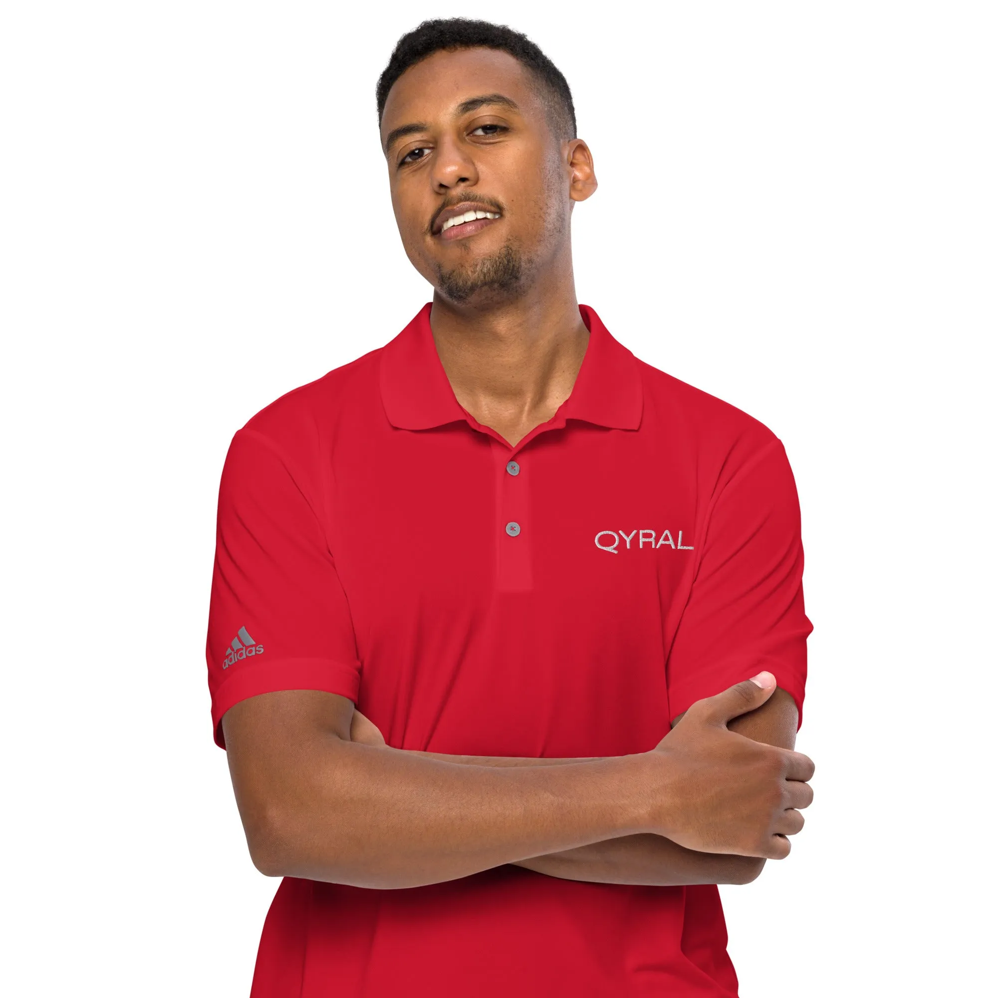 Adidas embroidered performance polo shirt
