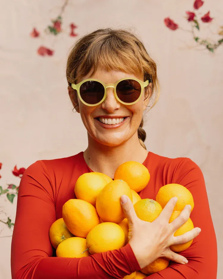ADULT Oval Sunglasses-Lime Green