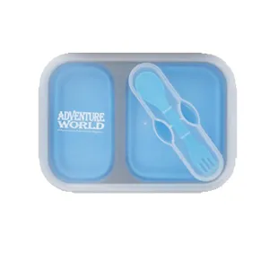 Adventure World Foldable Lunchbox (Blue)