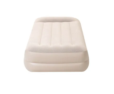 Air Bed Beds Mattress Single Size Sleep Built-in Pump Camping Inflatable
