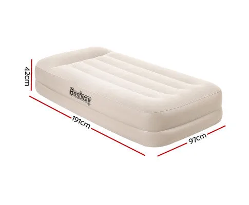 Air Bed Beds Mattress Single Size Sleep Built-in Pump Camping Inflatable