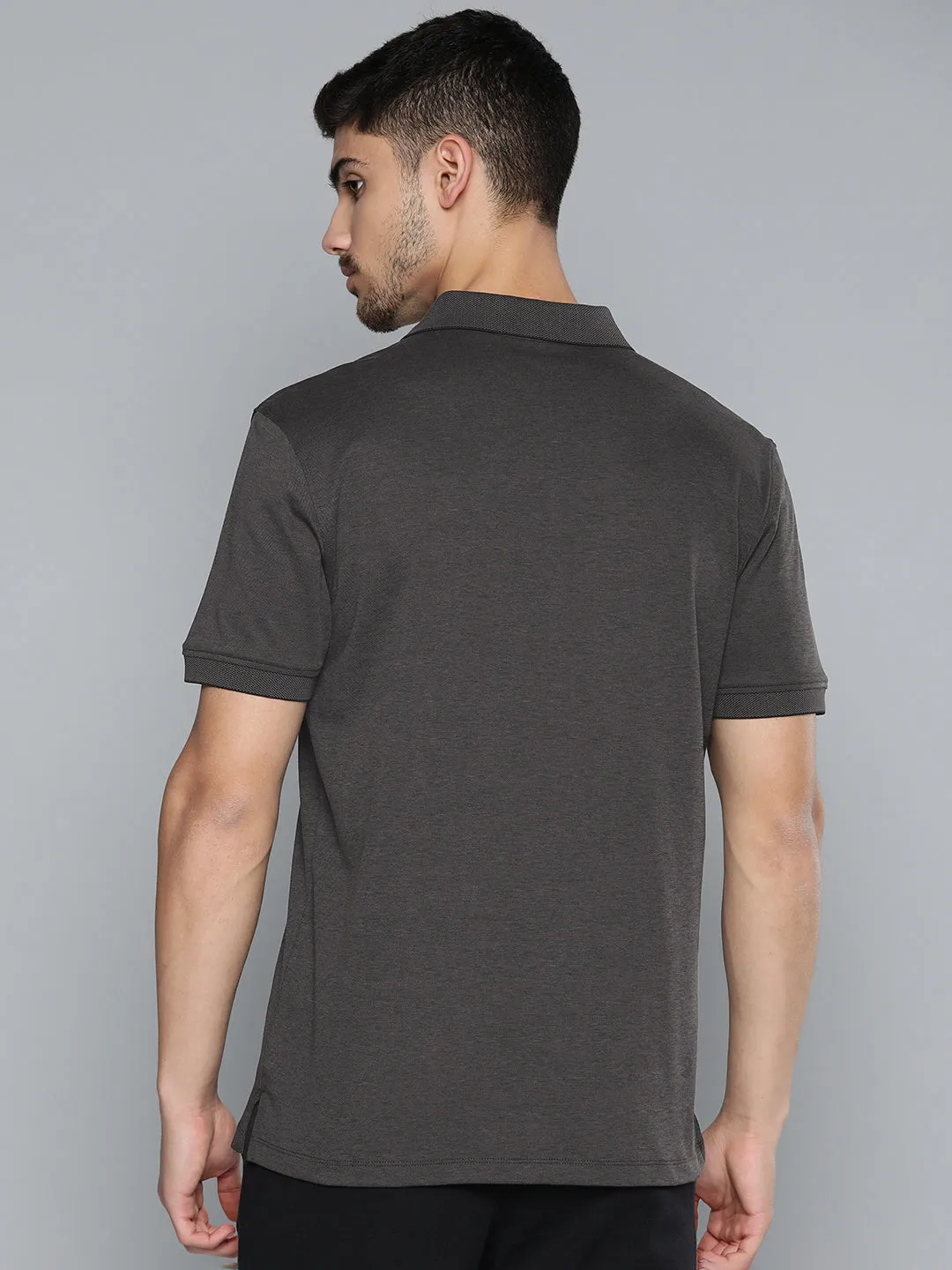 Alcis Men Polo Collar Anti Static Slim Fit Sports T-shirt