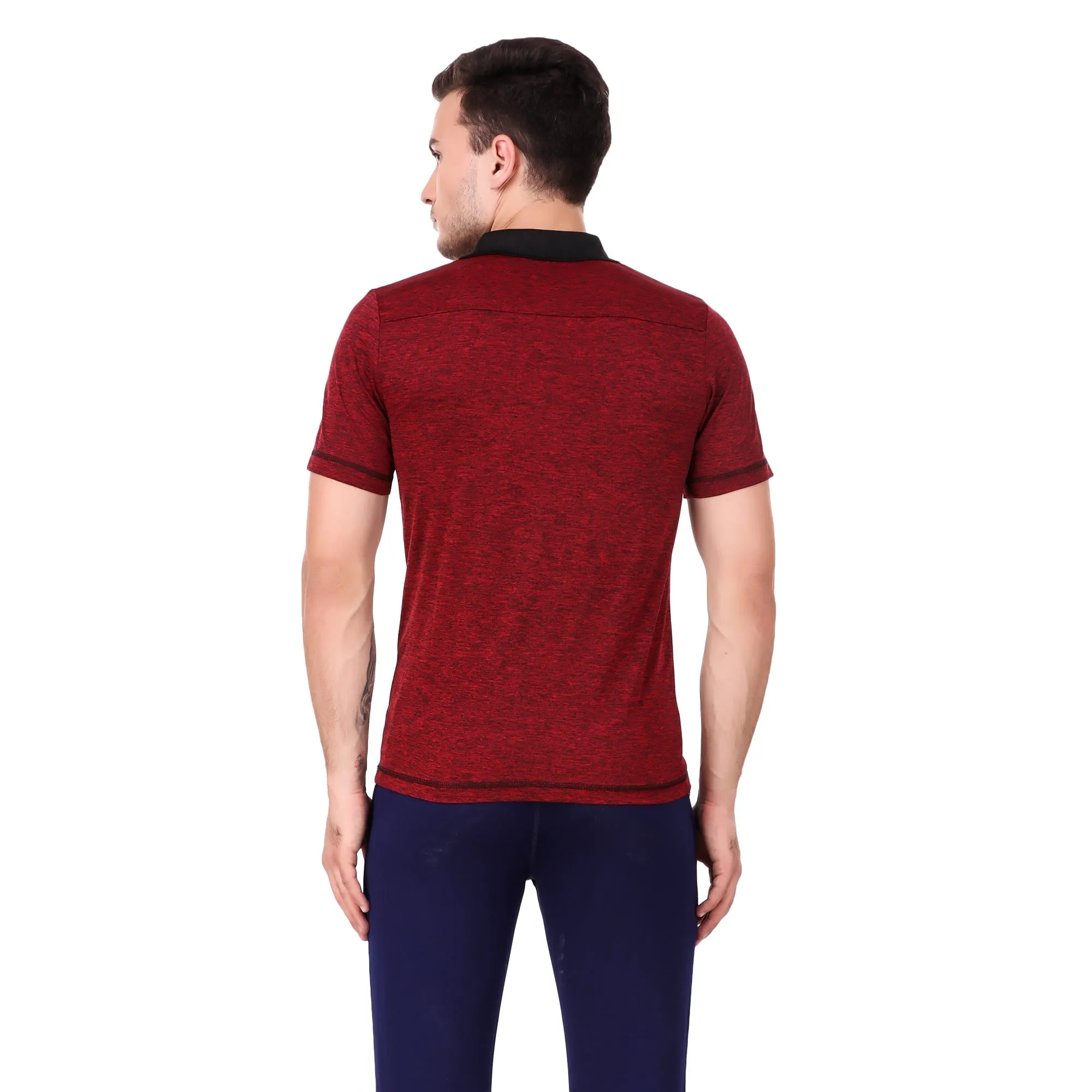 Alcis Men Solid Red Polo