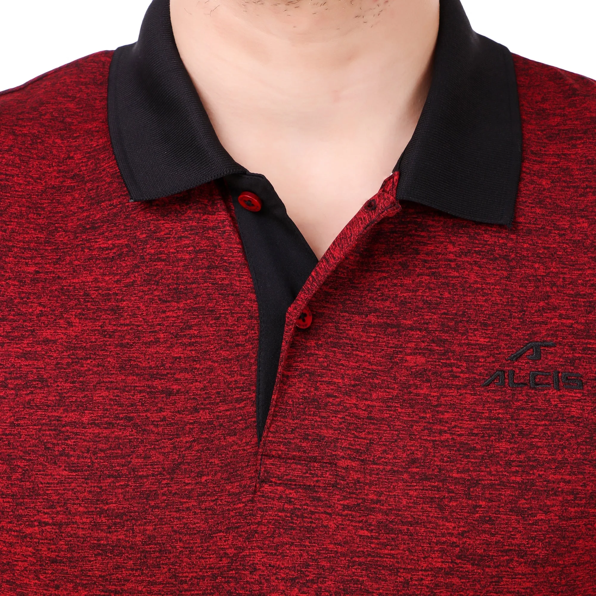 Alcis Men Solid Red Polo