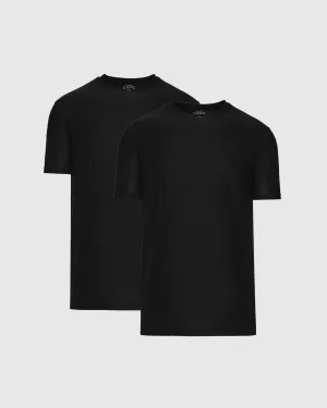 All Black Active Crew 2-Pack