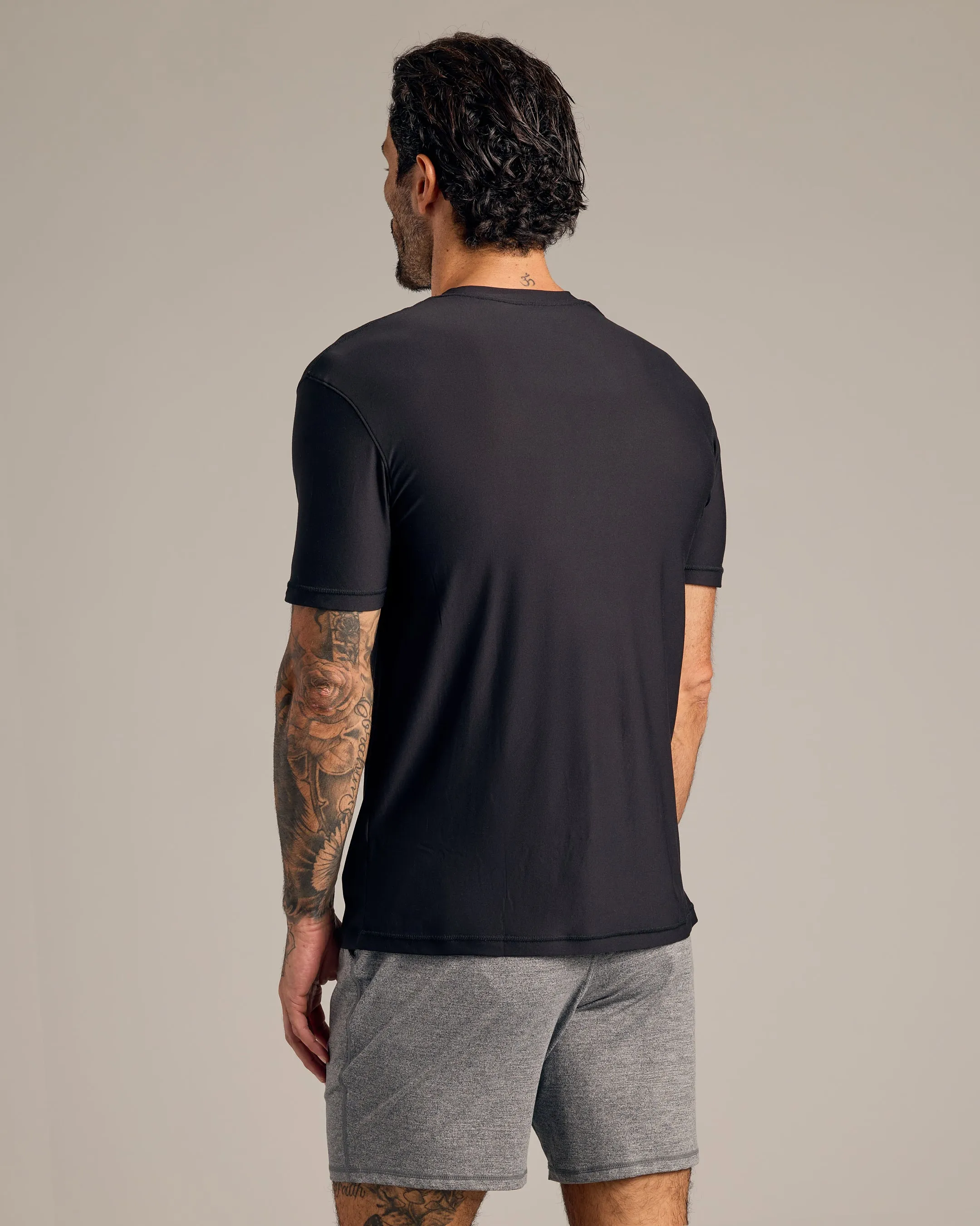 All Black Active Crew 2-Pack