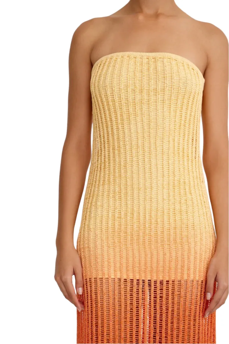 Amaya Strapless Dress - Horizon