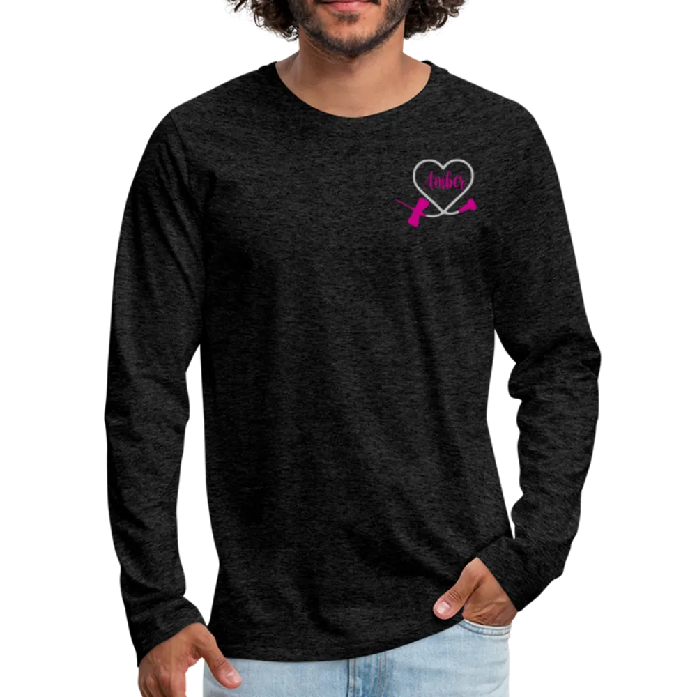 Amber R Phlebotomist Men's Premium Long Sleeve T-Shirt