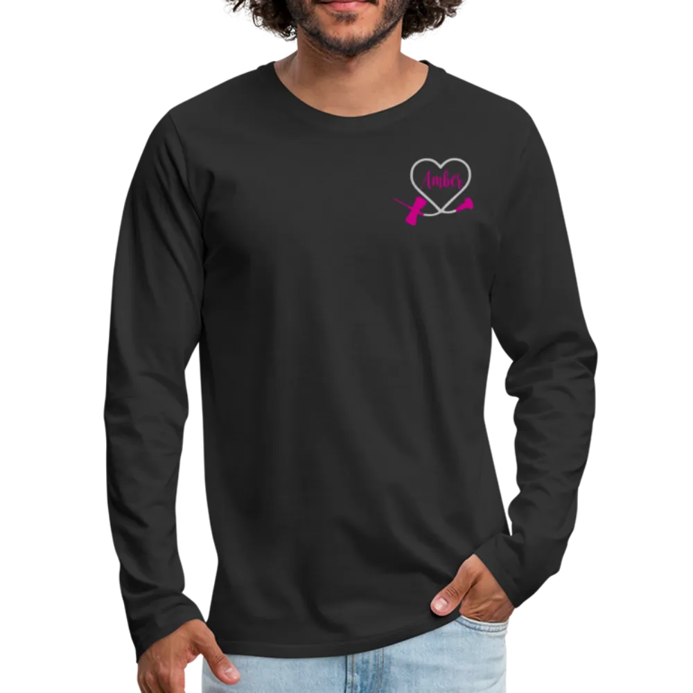 Amber R Phlebotomist Men's Premium Long Sleeve T-Shirt