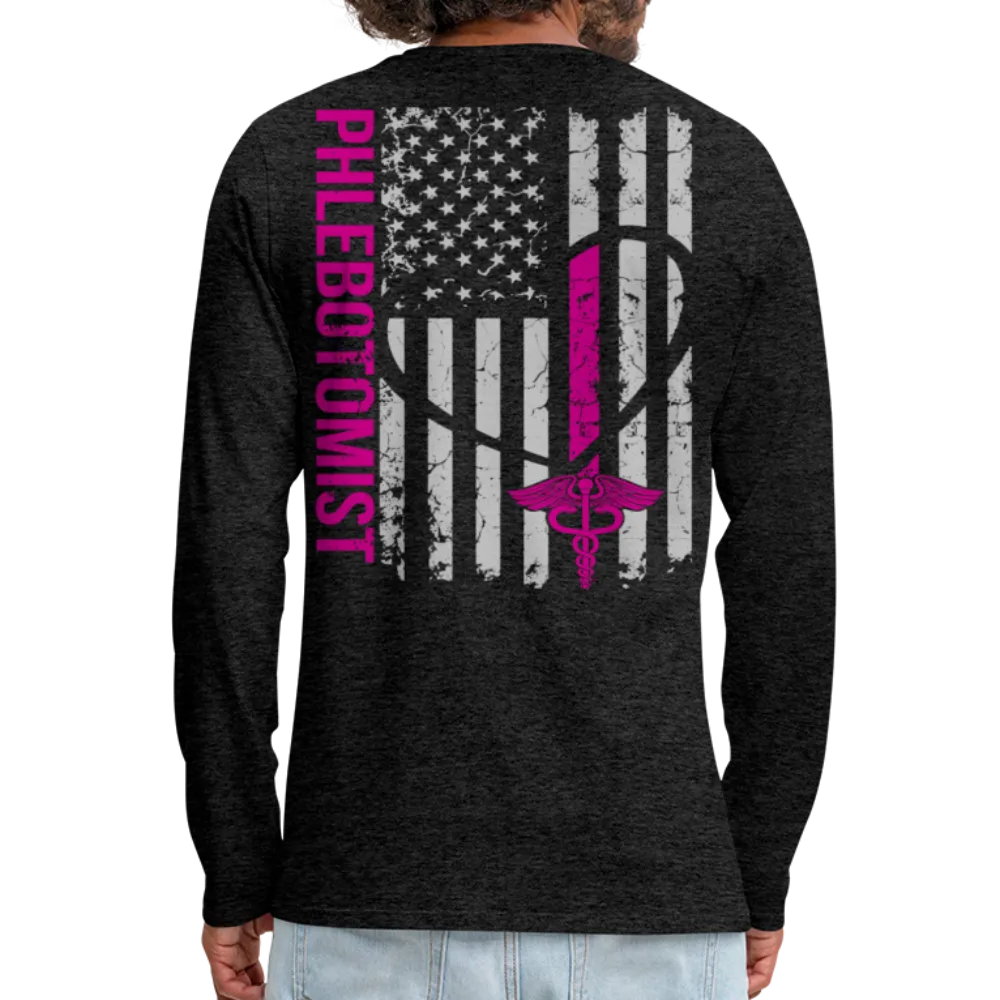 Amber R Phlebotomist Men's Premium Long Sleeve T-Shirt
