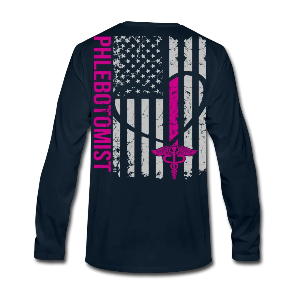 Amber R Phlebotomist Men's Premium Long Sleeve T-Shirt