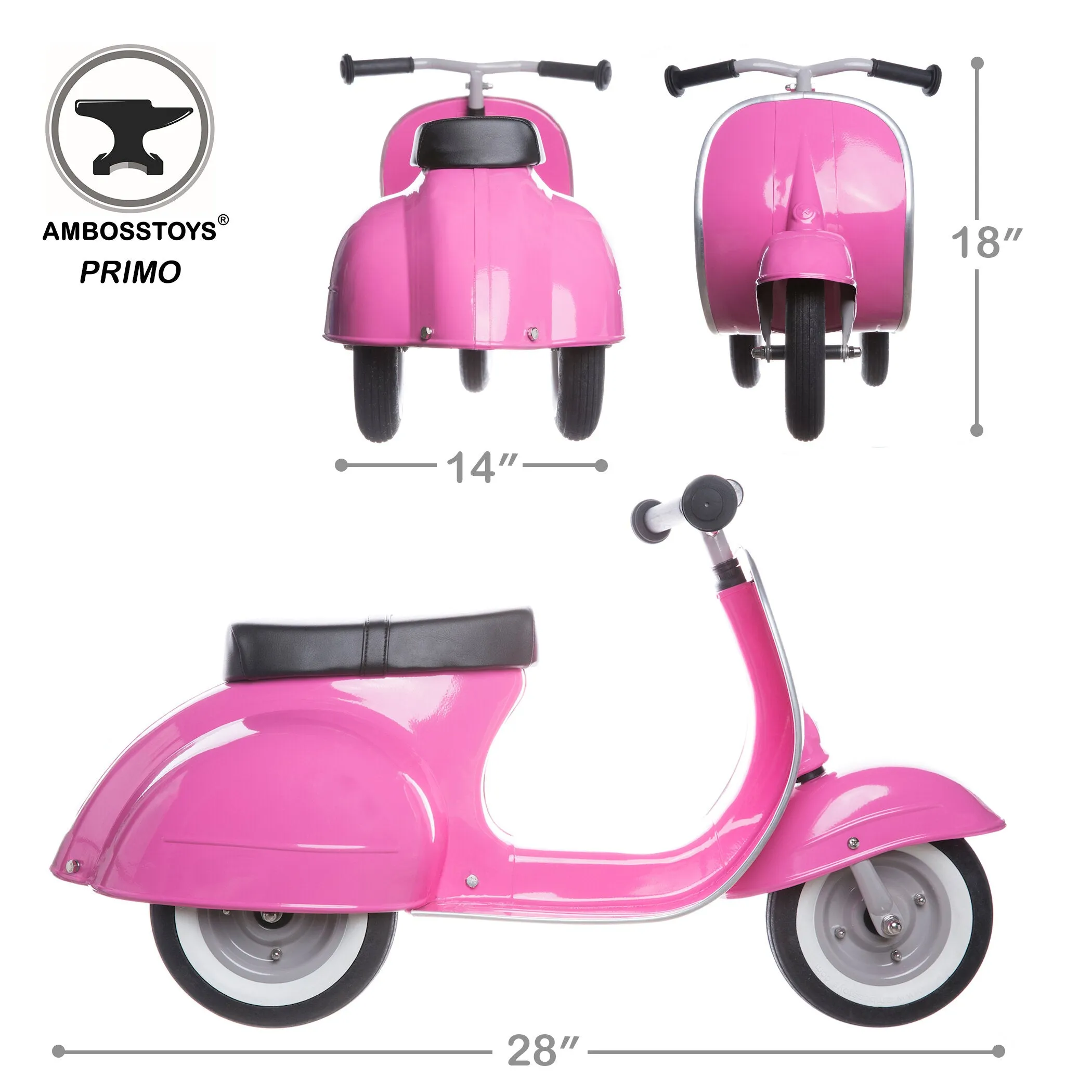 Ambosstoys Primo ride-on Scooter Pink