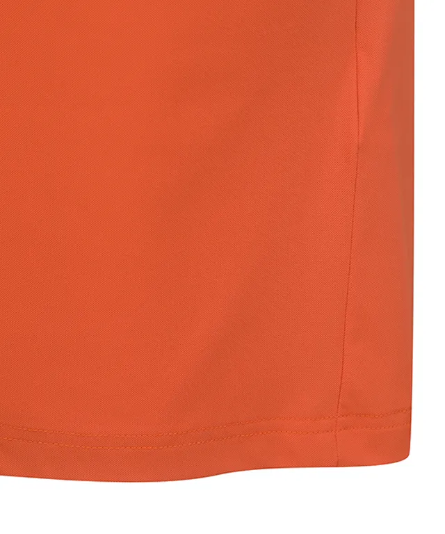 ANEW Golf: Men Neck Jacquard Logo Short T-Shirt - Orange