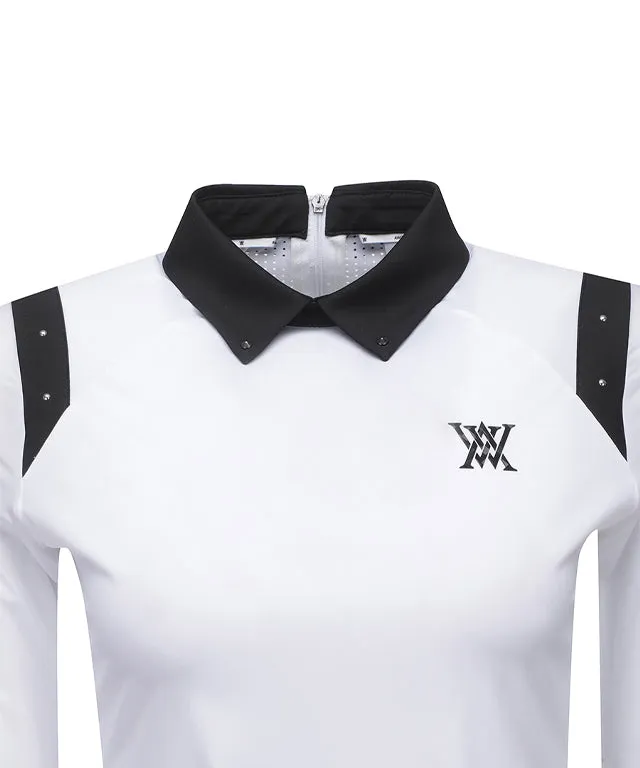 ANEW Golf: Women Shoulder Point Long T-Shirt - White