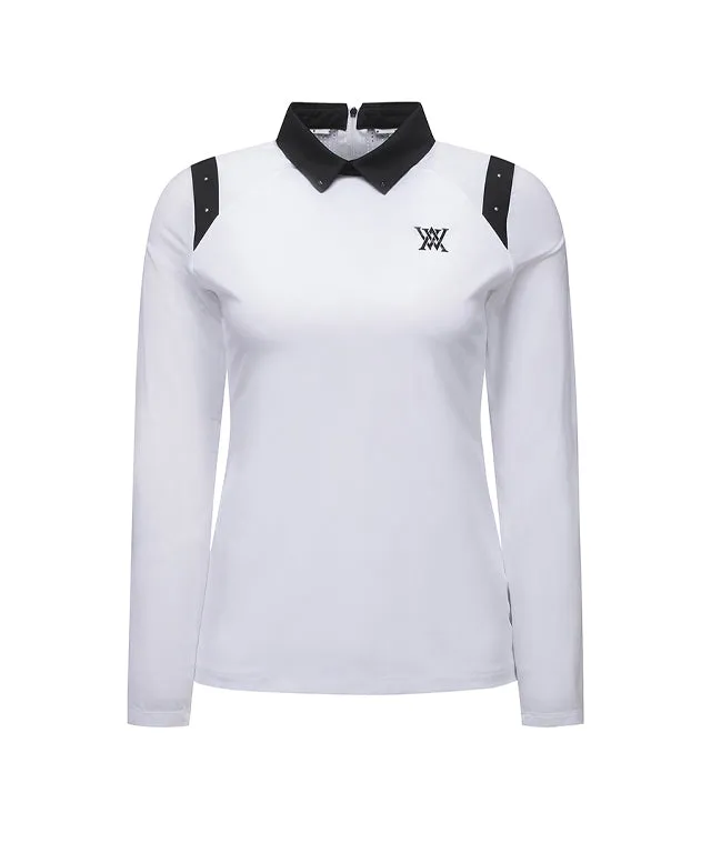 ANEW Golf: Women Shoulder Point Long T-Shirt - White