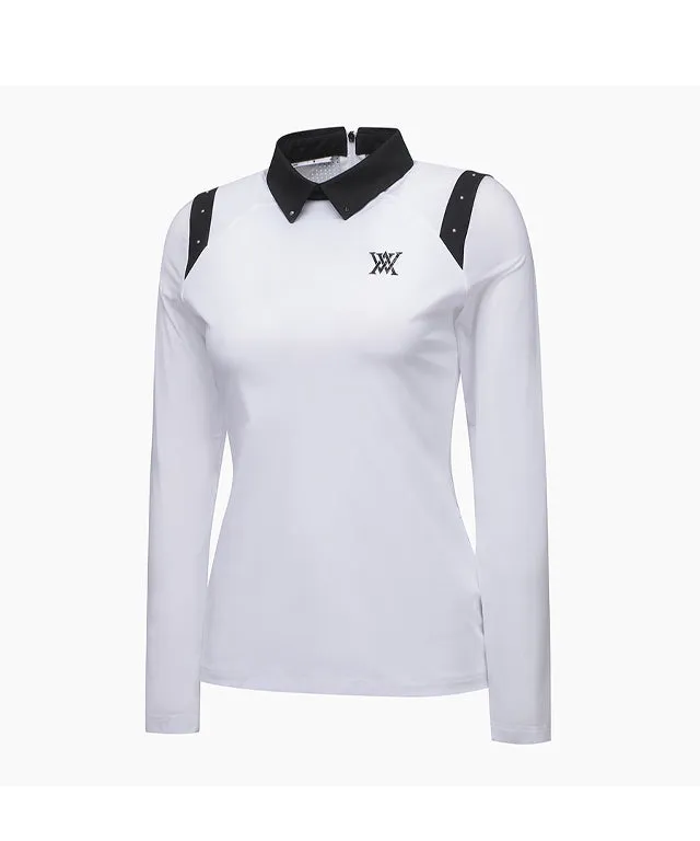 ANEW Golf: Women Shoulder Point Long T-Shirt - White