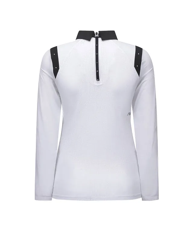 ANEW Golf: Women Shoulder Point Long T-Shirt - White
