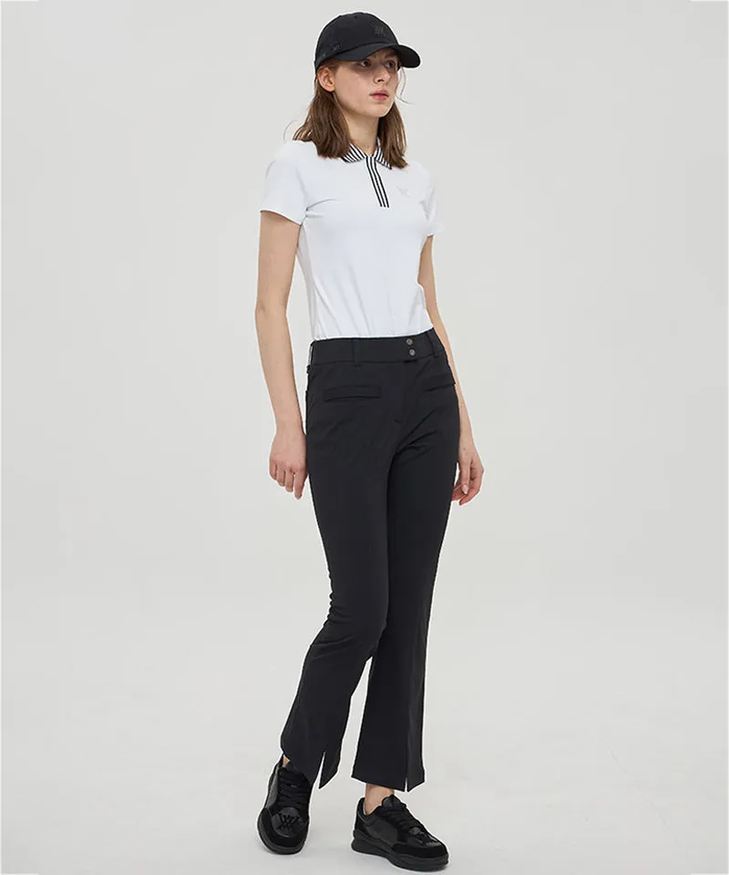 ANEW Golf Women's Knit Collar Short T-Shirt - White