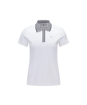 ANEW Golf Women's Knit Collar Short T-Shirt - White