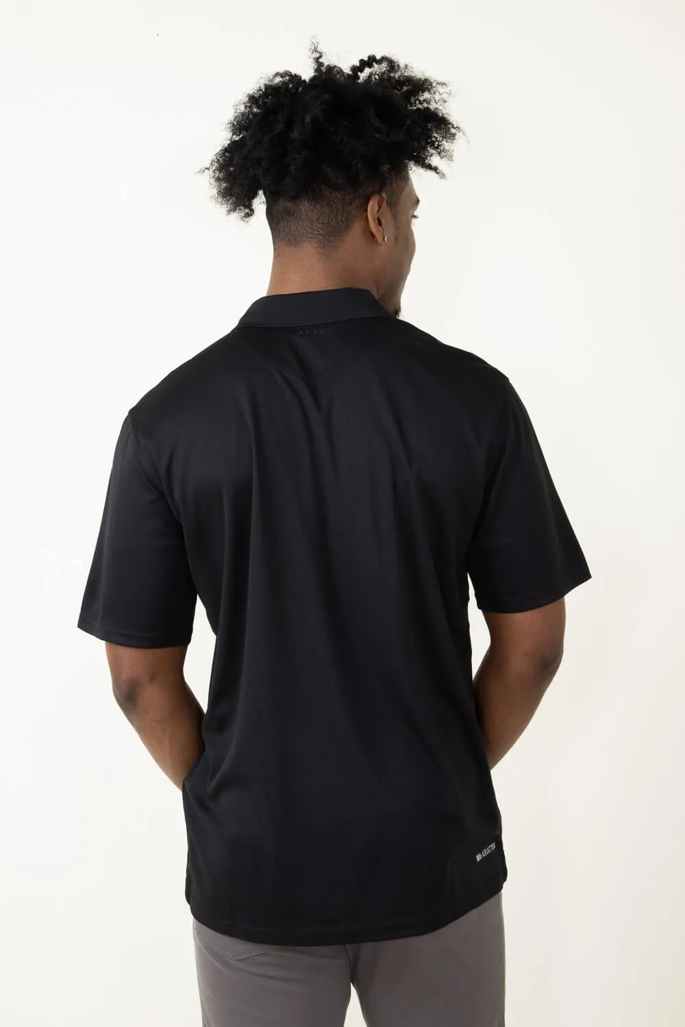 Ariat Tek Polo Shirt for Men in Black | 10009062-BLACK