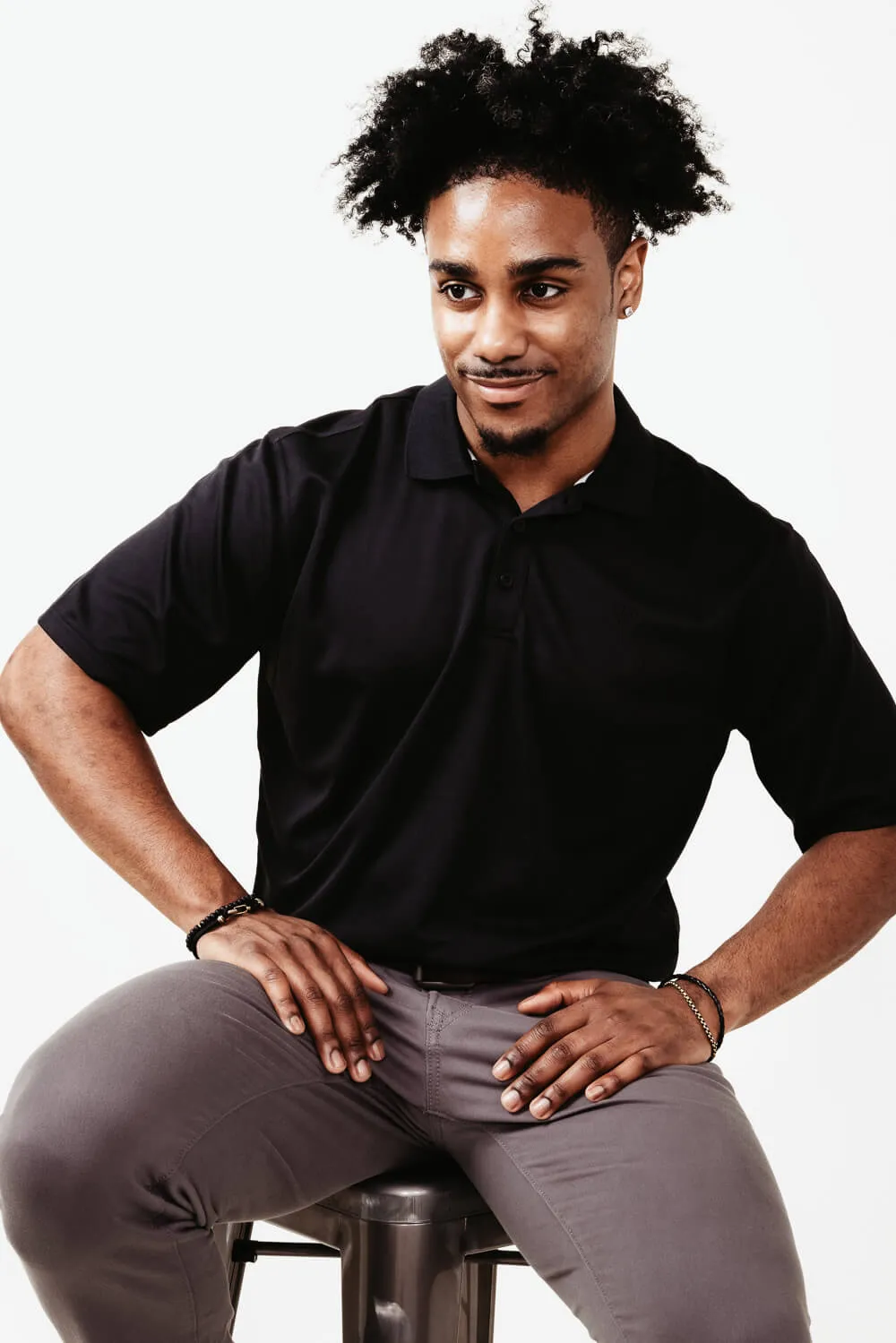 Ariat Tek Polo Shirt for Men in Black | 10009062-BLACK