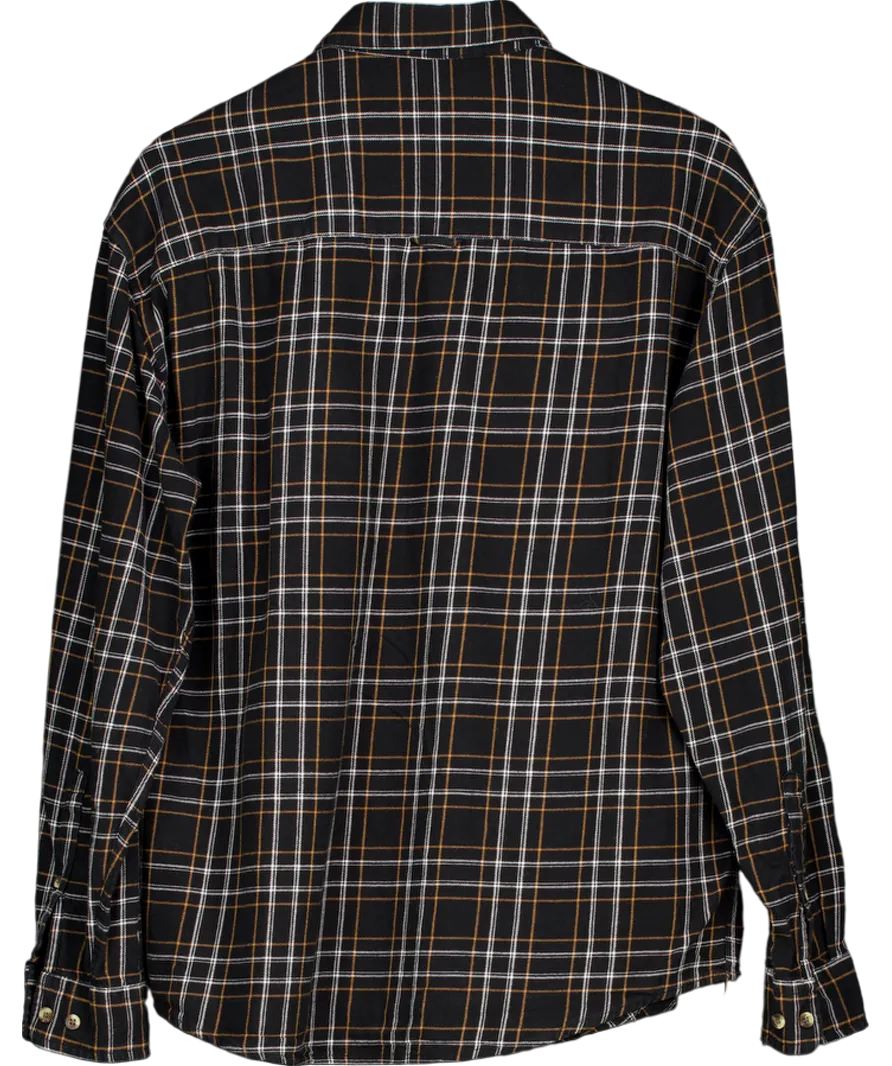 ASOS Black 100% Cotton Check Shirt UK M