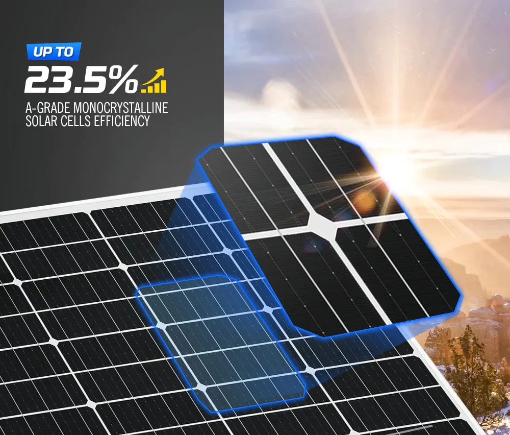 ATEM POWER 130W Solar Panel 12V With Regulator