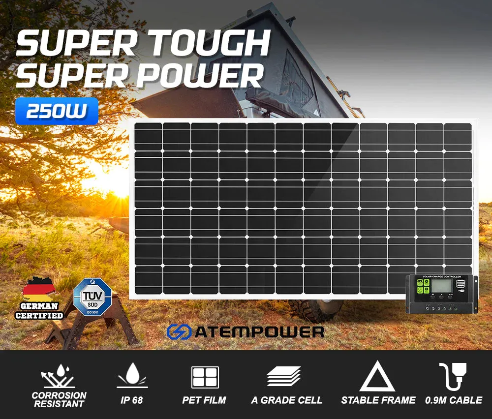 ATEM POWER 250W Solar Panel 12V With Regulator