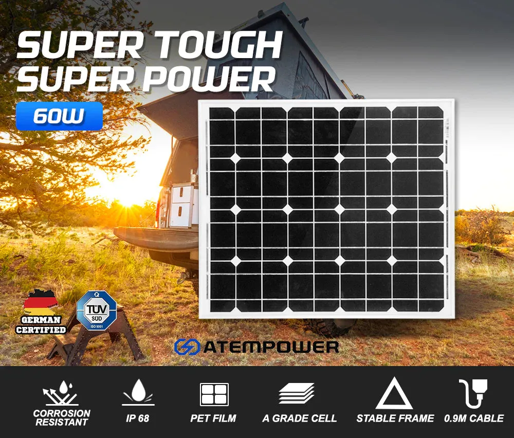 ATEM POWER 60W Solar Panel 12V