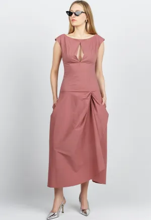 Aurora Dress in Dusty Rose