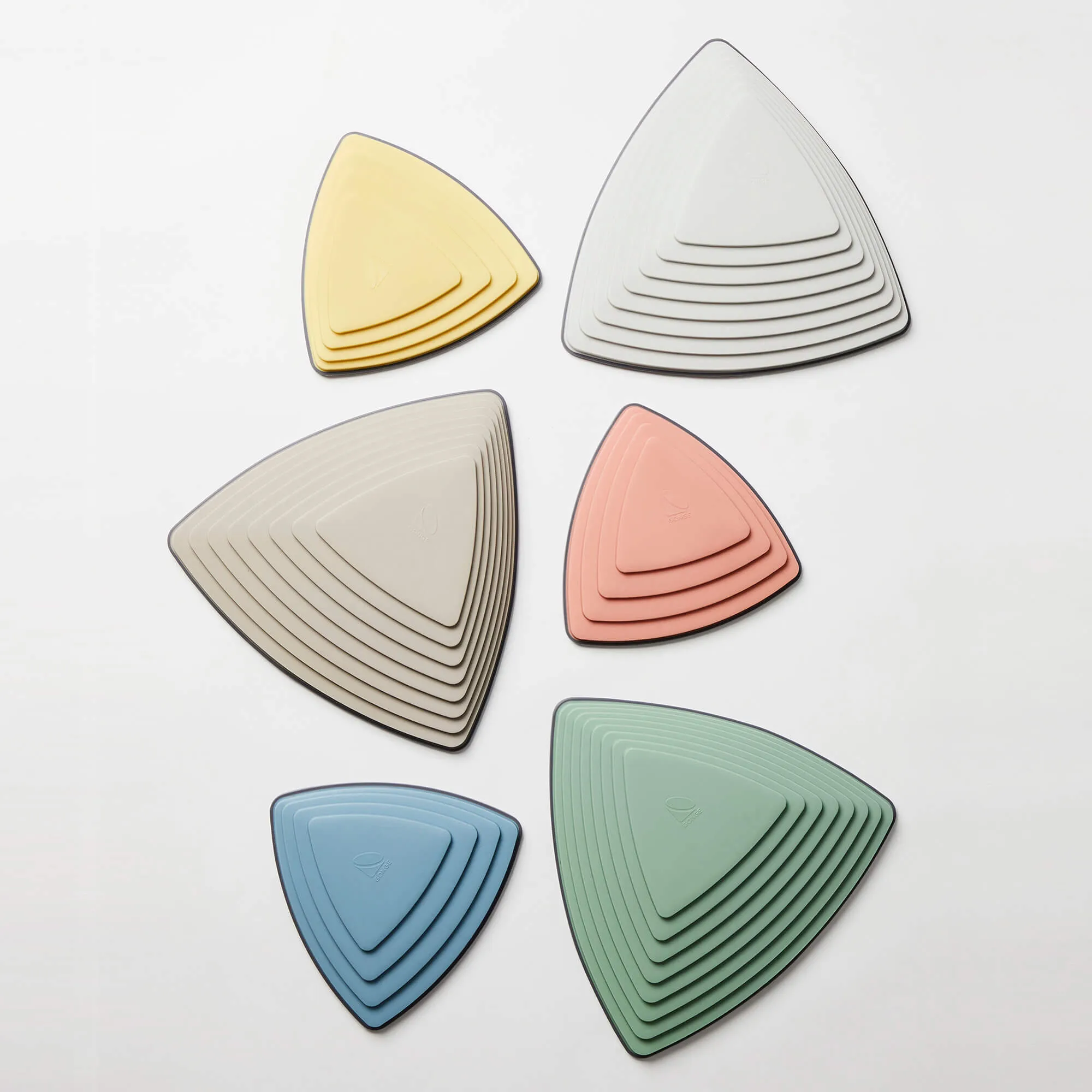 Autistic-Friendly Sensory Large 6 Piece Montessori Gonge River Stones | Nordic Range | Pastels