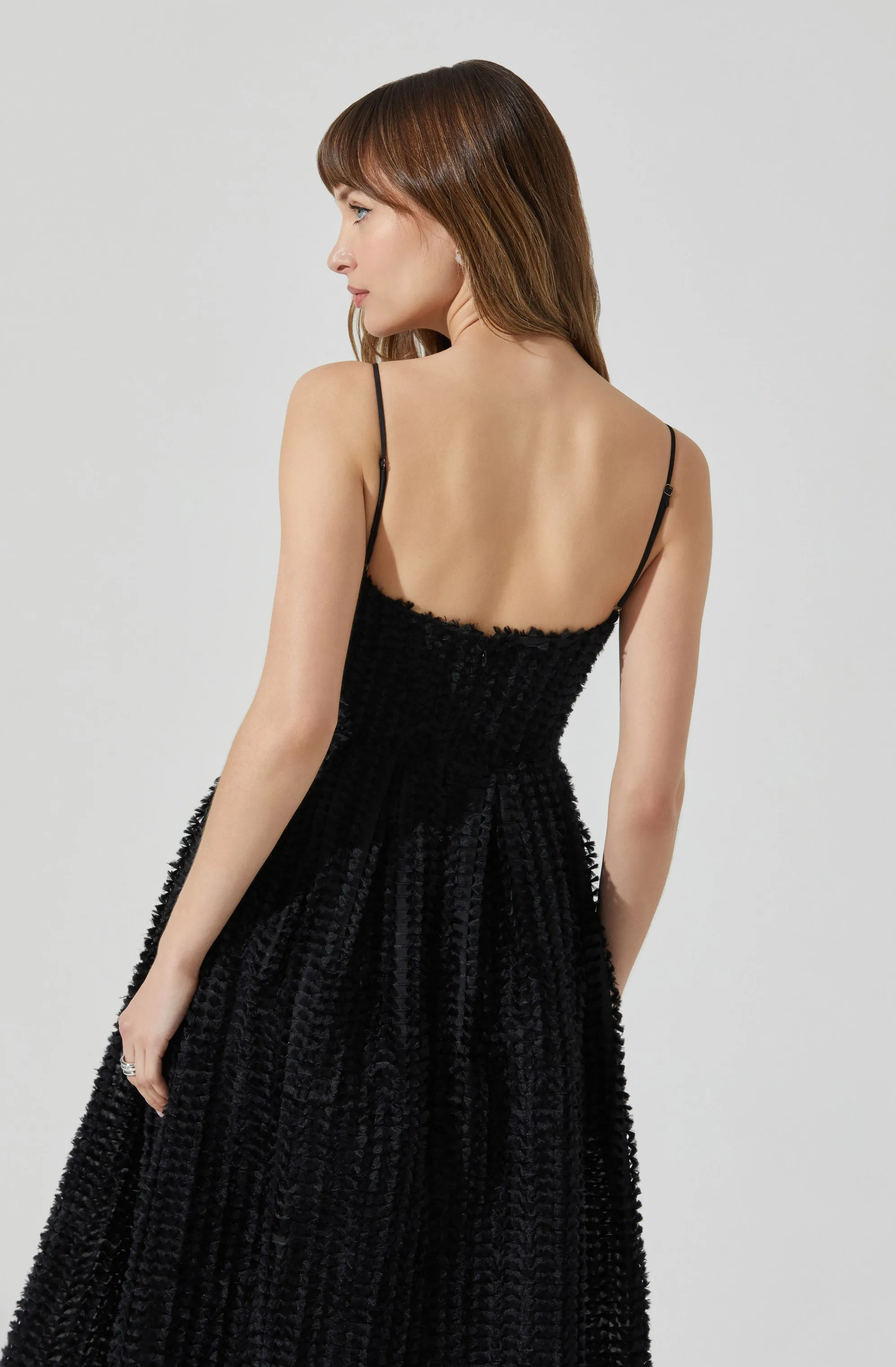 Avani Textured Midi Dress