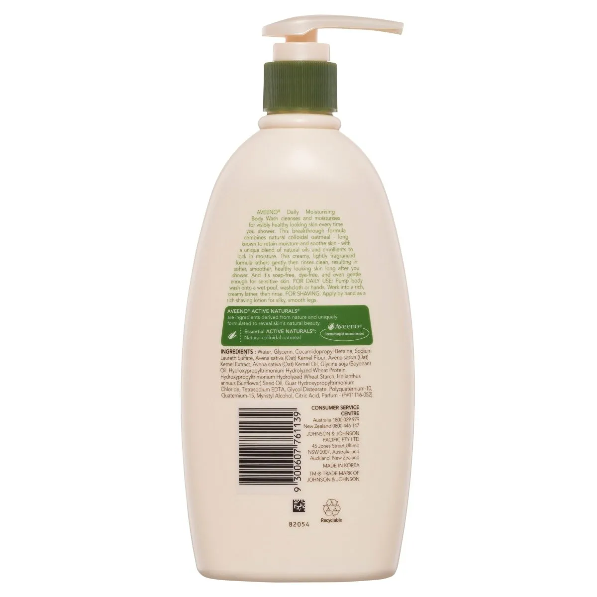 Aveeno Active Naturals Daily Moisturising Body Wash 532mL